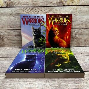 Warrior Cats Book lot of 4 Dawn of the Clans Vols 1-4 by Erin Hunter Paperback